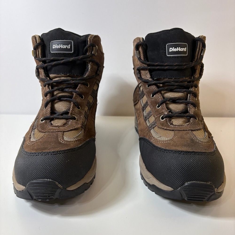 DieHard Men Mars Steel Toe Work Boot 13W Brown Oil Slip Resistant Safety Utility